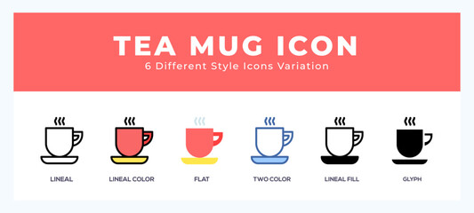 Tea cup symbol icon vector. symbol illustration