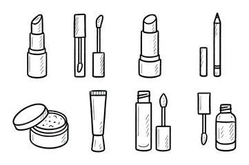 Fototapeta premium Lip Care Icons