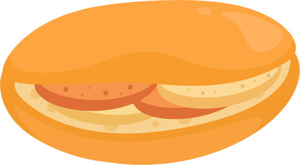 illustration banh mi bread