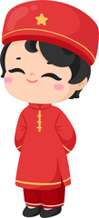 illustration vietnamese character