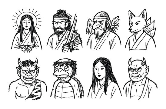 Japanese Mythical Icons