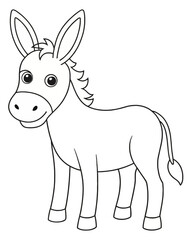 DONKEY animals coloring