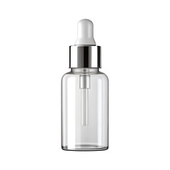 Blank Cosmetic Dropper Bottle Isolated on Transparent Background