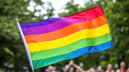 Rainbow Flag and Smiling Unity