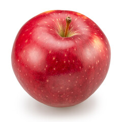 Ripe red apple isolated on white background. File contains clipping path.