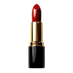 A luxurious dark red lipstick a symbol of bold elegance and feminine power on transparent background
