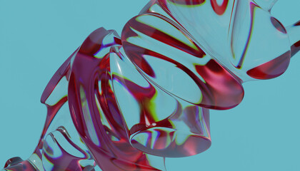 3d glass abstract design © neurostructure