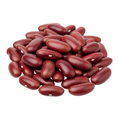 Detailed red beans with natural shine on transparent background, suitable for vegan food products, health campaigns, and recipe illustrations.