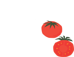 Red tomato vector art illustration