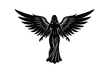 Obraz premium Cute Angel Vector art with White Background 