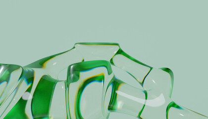3d glass abstract design © neurostructure