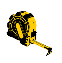 tape measure isolated on white