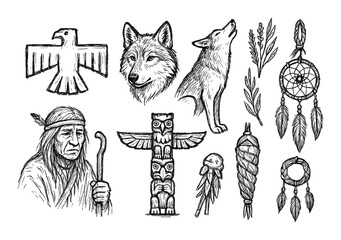 Fototapeta premium Native Icons Sketch