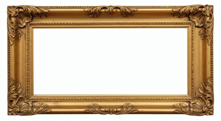 Ornate Gold Frame Vintage Elegance for Art with Photos, and and Design.