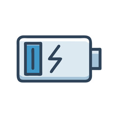 Fototapeta premium battery charge power level icon design