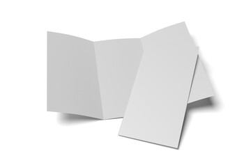 trifold brochure mockup white background