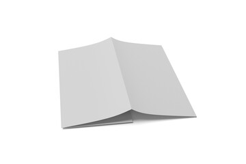 trifold brochure mockup white background