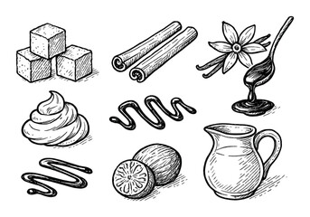 Hand-Drawn Dessert Icons
