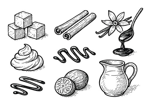 Hand-Drawn Dessert Icons