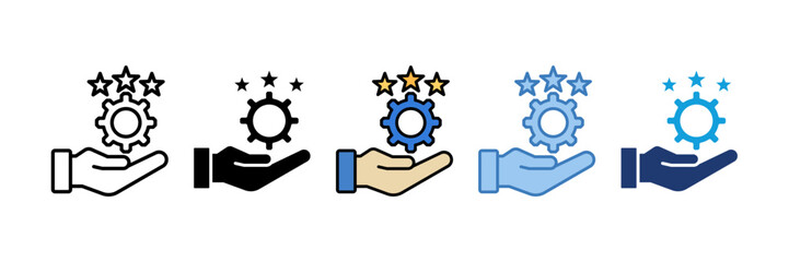 Reputation Management Icon Element For Design