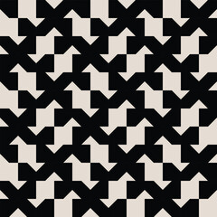 Mid century modern geometric pattern in black and white. Repeated and decorative design that can be used for packaging, decorating, interior design, wallpapers, and more.	
