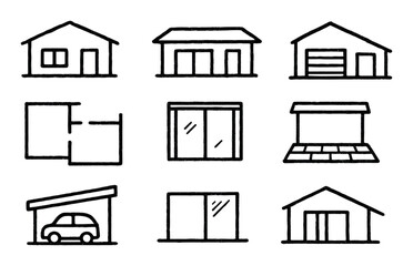 Hand-Drawn Home Icons