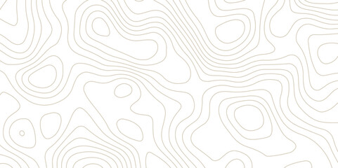 Fototapeta premium Topographic white and gery wavey contour line style map white background. 