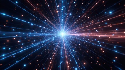 Naklejka premium Technology energy radiation image