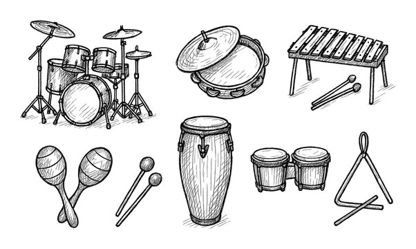 Percussion Instruments Icons