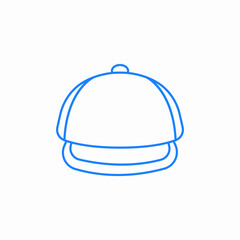 baseball cap hat icon sign vector