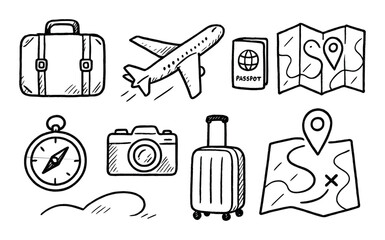 Travel Icons Sketch