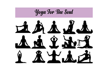 women in yoga position 