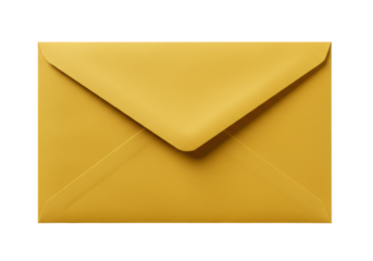 Isolated Yellow Envelope for Mailing