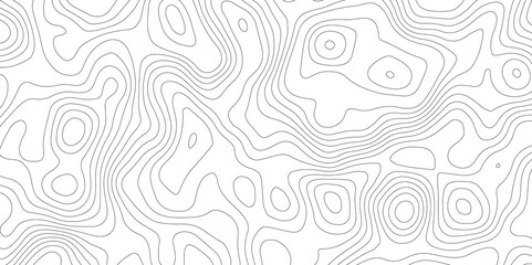 Topographic map background geographic line map with elevation assignments. Modern design with White background with topographic wavy pattern design.paper texture Imitation of a geographical map shades