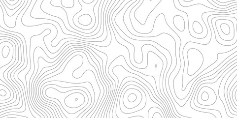 Topographic map background geographic line map with elevation assignments. Modern design with White background with topographic wavy pattern design.paper texture Imitation of a geographical map shades