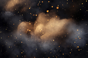 Shimmer dots in drifting vapor cloud