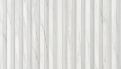 White marble fluted paneling with subtle veining and vertical rhythm