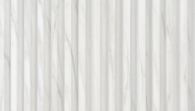White marble fluted paneling with subtle veining and vertical rhythm