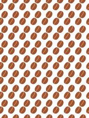 coffee beans seamless pattern