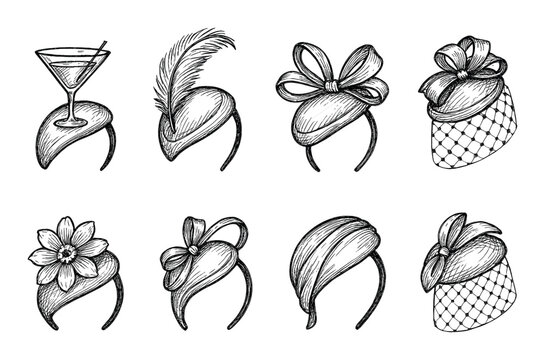 Fascinator Icon Set