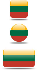  set 3d look Flag of lithuania