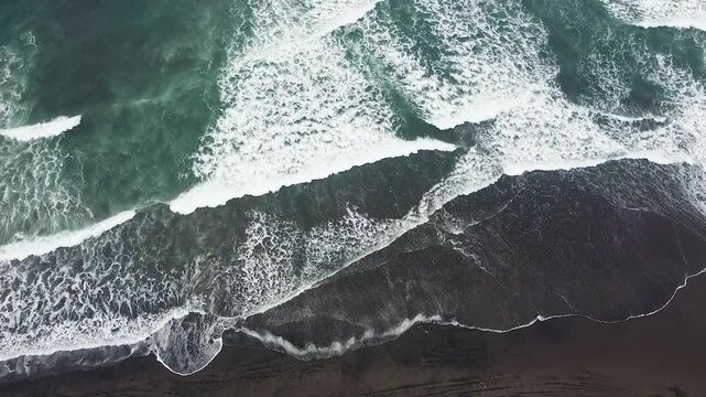 Aerial Holiday South Java Beach Parangtritis Bantul Yogyakarta, Indonesia