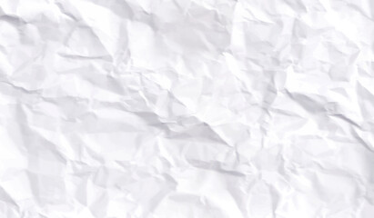 Obraz premium Paper texture Crumpled White. Crumpled white paper background. Top view.