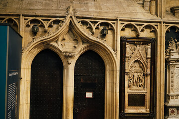 Obraz premium detail of the facade of the cathedral