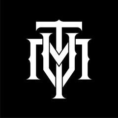 Initial Letter TVM VMT Monogram Logo Template. Unique Concept for Your Business or Brand Identity