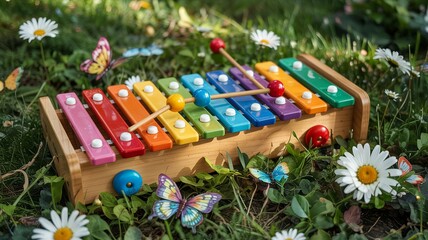 Xylophone Colorful keys make it engaging and ideal for early music play