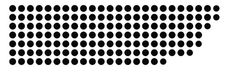 Symbol Map Of the County Kane (Utah, US) showing the County with a few black dots