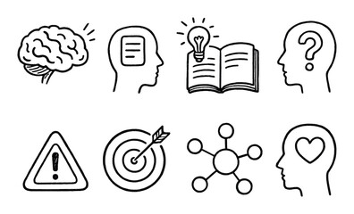 Sketch Style Learning Icons
