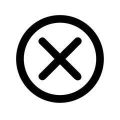 Obraz premium cancel or error icon design