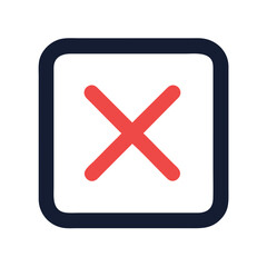 cancel or error icon design